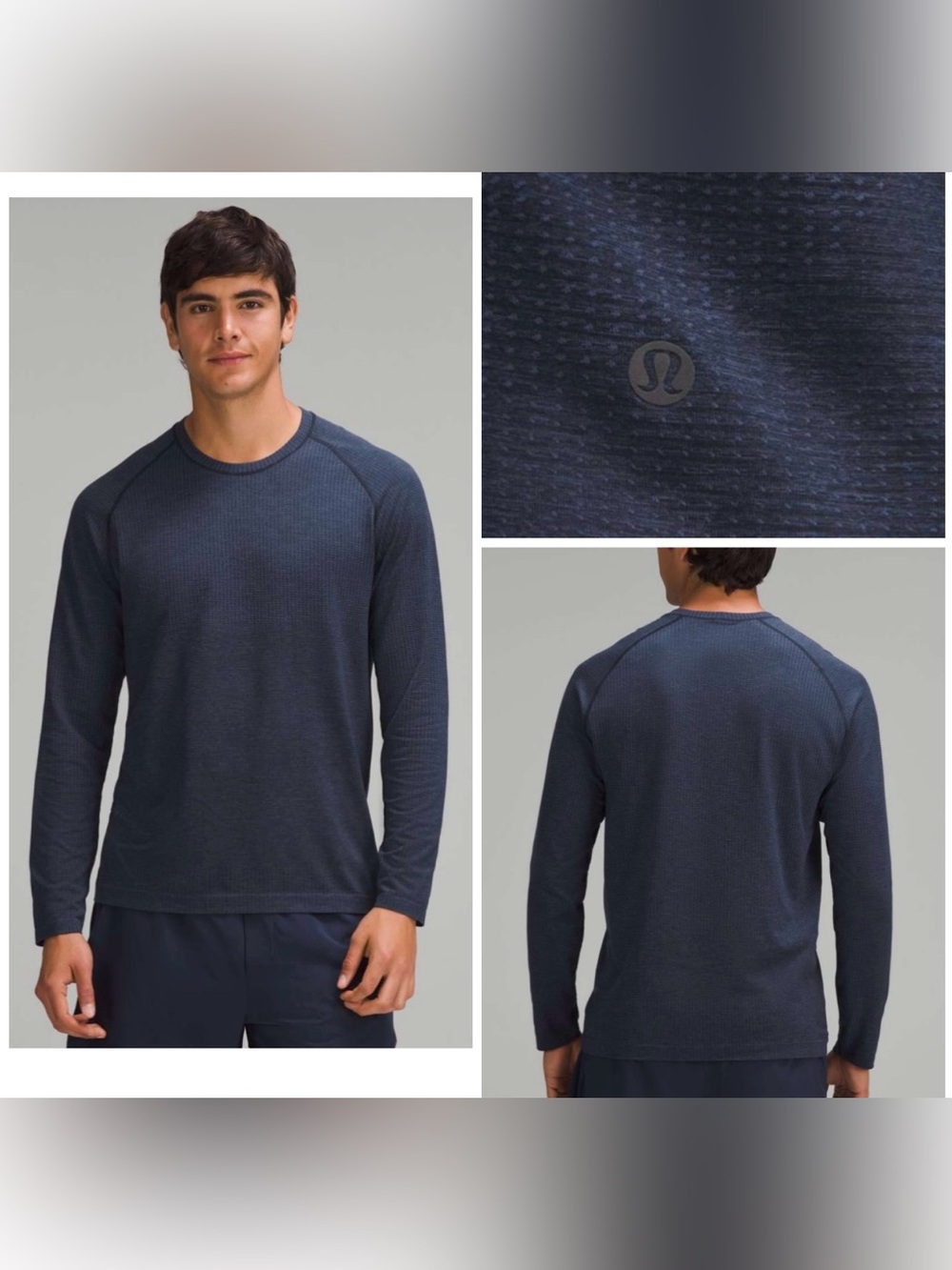 Lululemon Metal Vent Tech Long-Sleeve Shirt Mineral Blue X-Larg